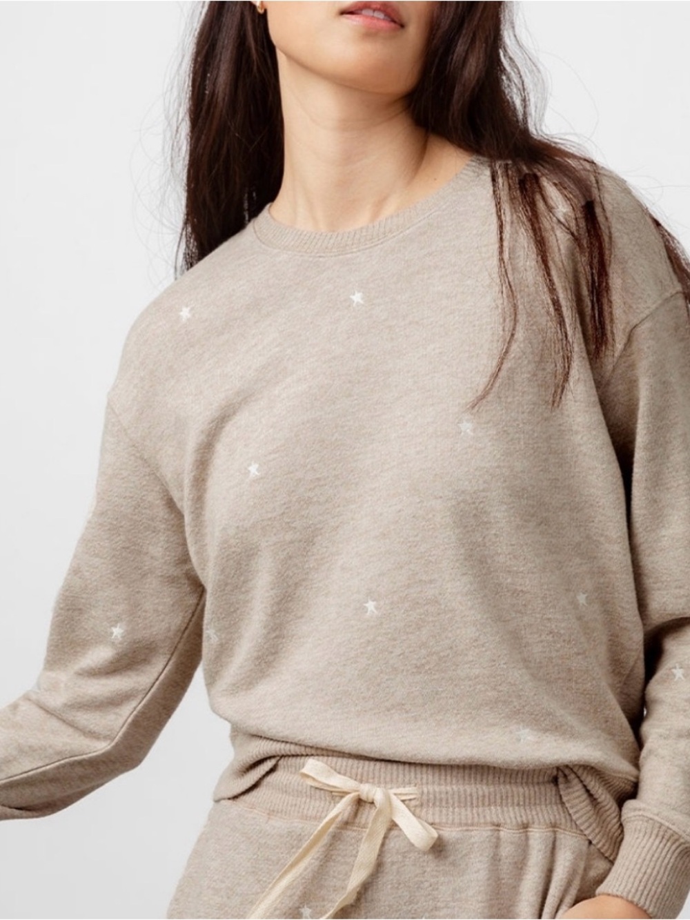 Rails RAMONA EMBROIDERED STARS CREW NECK SWEATSHIRT